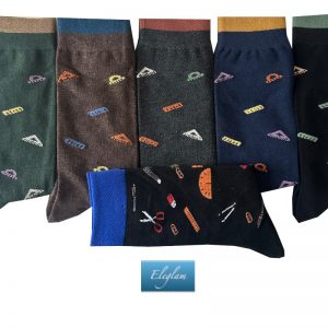 calcetines dibujos material escolar