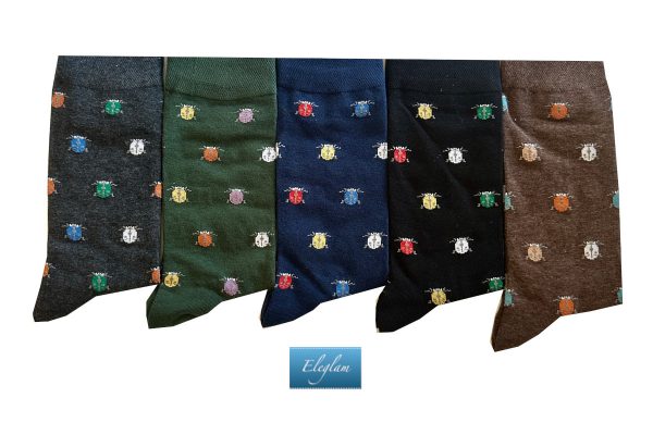 calcetines dibujos mariquitas