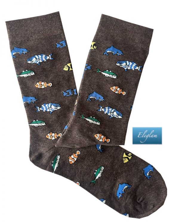 calcetines dibujos peces