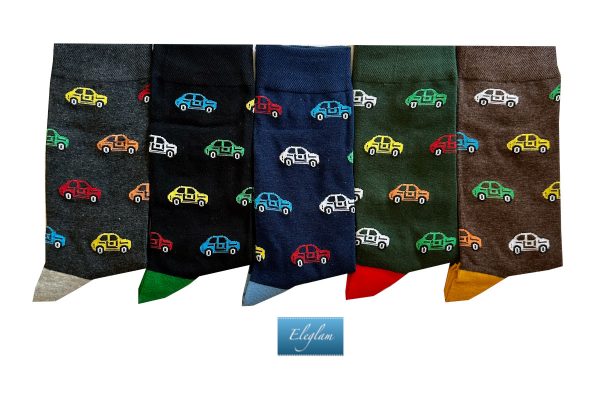 calcetines dibujos coches
